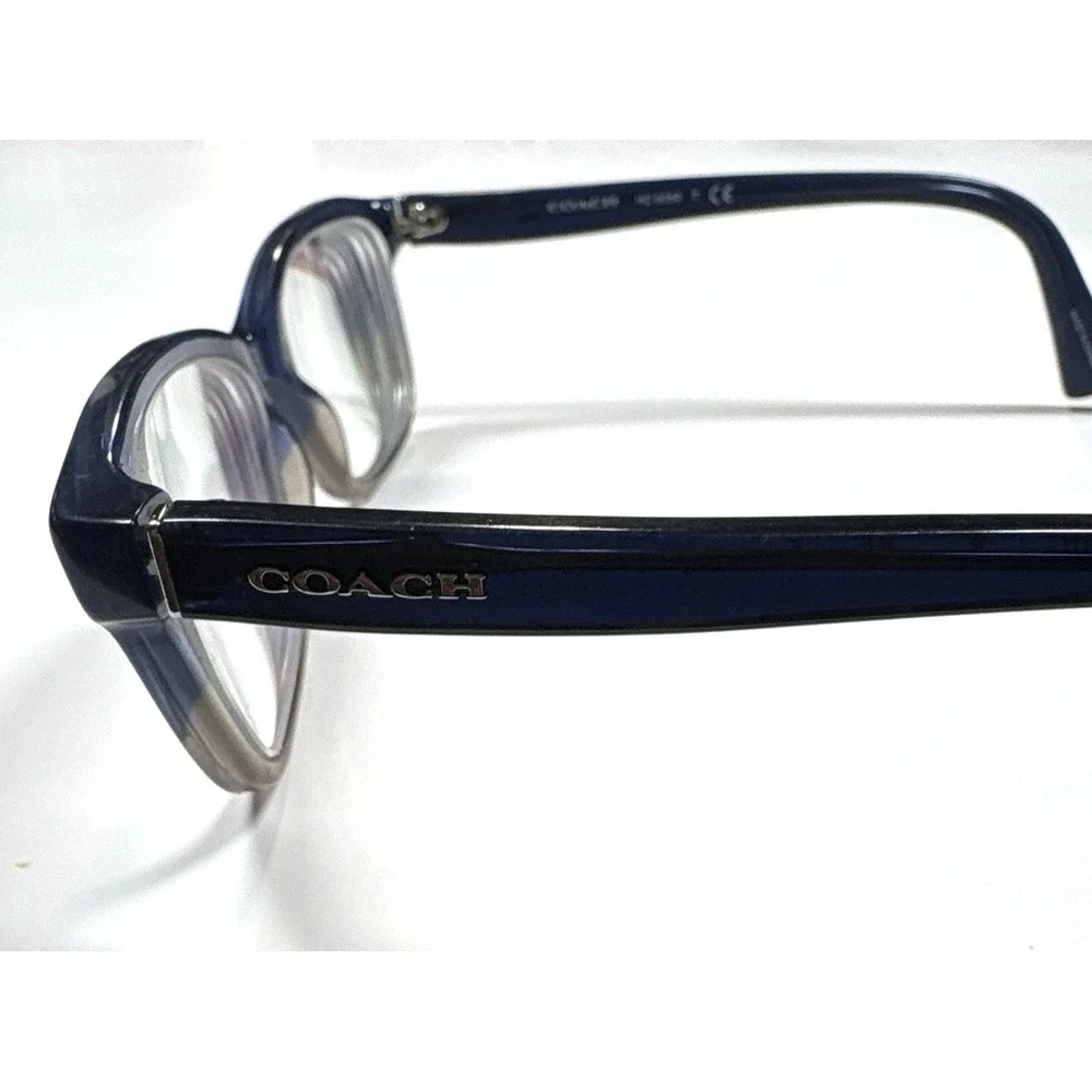 COACH Eyeglasses Frame HC6089 5474 Denim‎ Taupe Blue Glitter 49-16-135 H19867